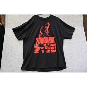 YUNGBLUD Life On Mars Tour 2021-2022 Graphic T-Shirt Mens XXL Black Red Concert